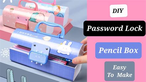 pencil box with fingerprint lock